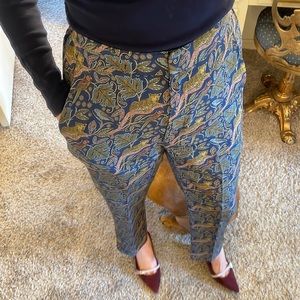 J. Crew cheetah silk pants 🐆